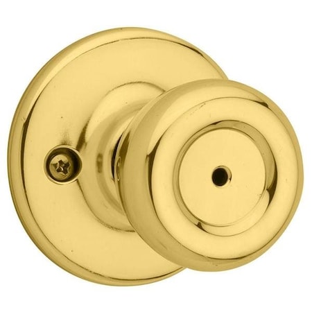 Kwikset Security Series Tylo Privacy Door Knobset Bright Brass 300T-3
